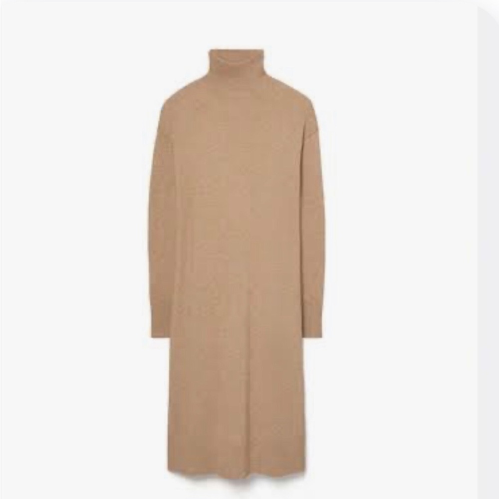 NWOT! TORY BURCH CASHMERE SWEATER DRESS IN NATURAL HEATHER, Size XL